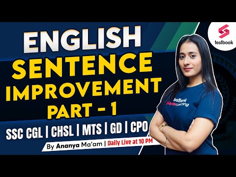 Sentence Improvement for SSC | SSC English With Tricks By Ananya Ma'am