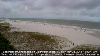 Subtropical Storm Alberto on Clearwater Beach