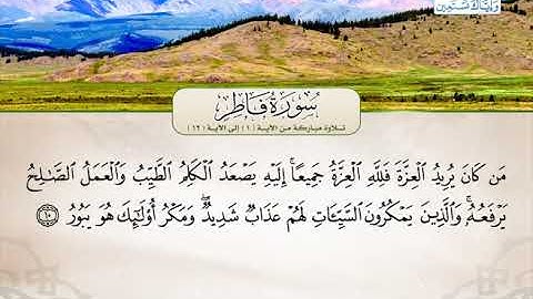 تلاوة مباركة من سورة فاطر | القارئ خالد حسن جابر من مصر