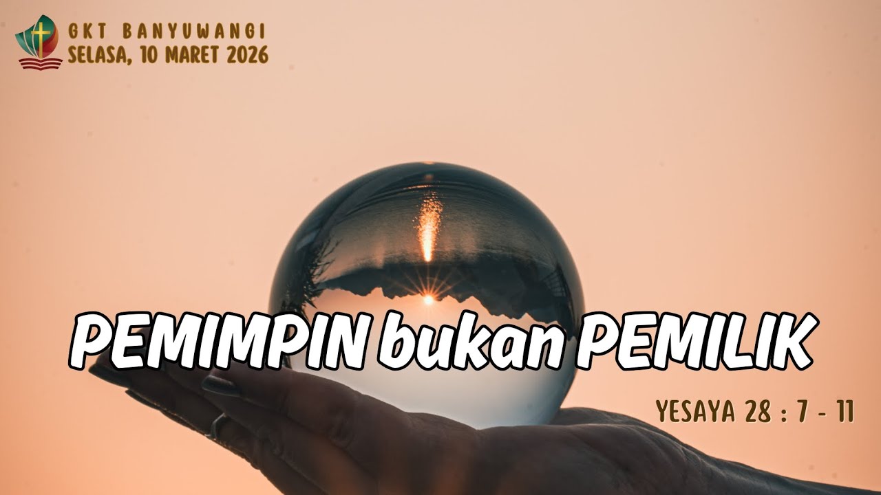 PEMIMPIN BUKAN PEMILIK // Pdt. Yafet EW