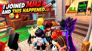 I JOINED MM2 AND THIS HAPPENED 😭🔥#mm2  #roblox  #murdermystery2 #fans #gaming