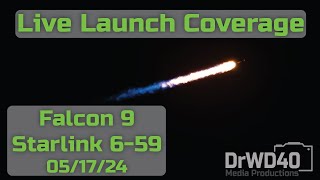 Live Coverage: SpaceX Falcon 9 Launches 23 Starlink v2 Mini Satellites (Group 6-59)