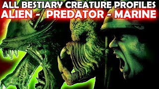 All Species Bestiary Creature Profiles  Aliens vs Predator Extinction Lore (Over 1 Hour)