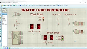 Traffic light controller with PIC16F877A