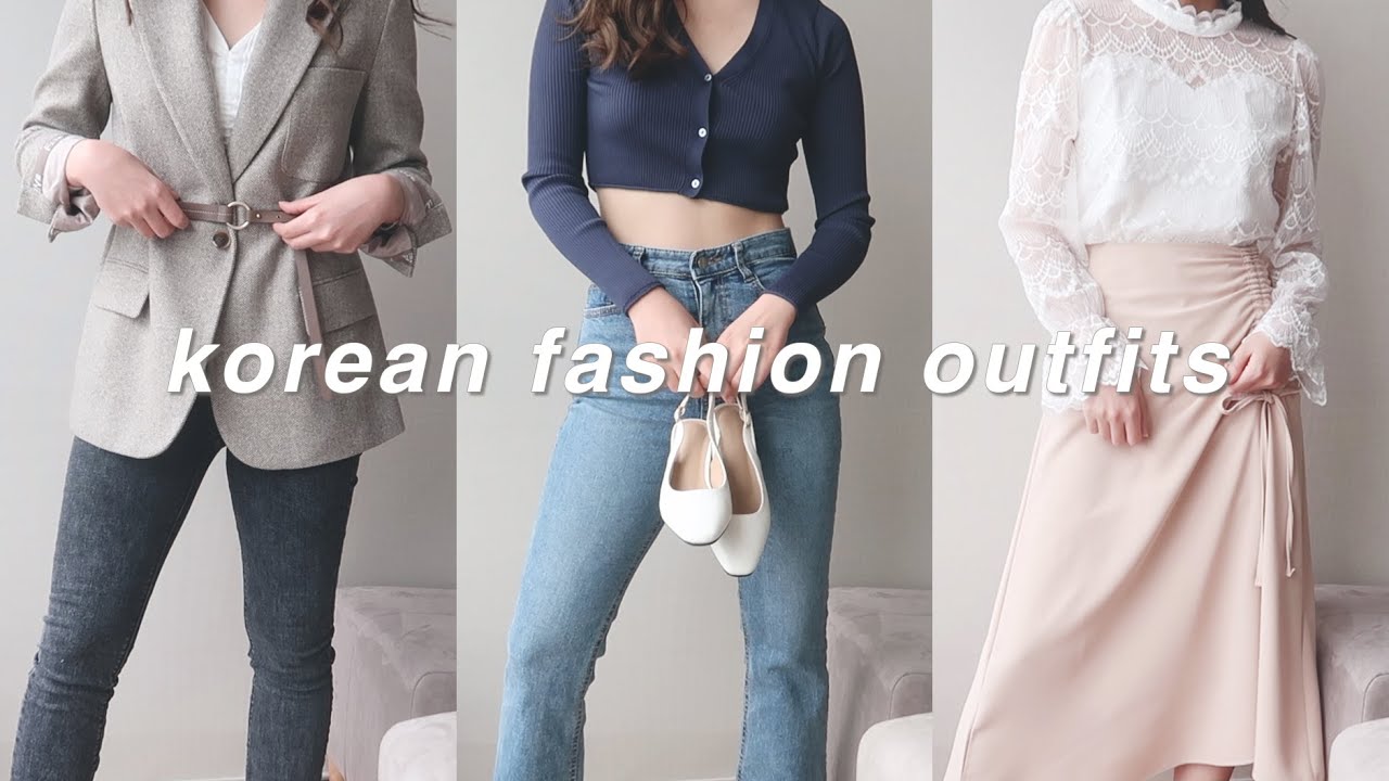 [한글/ENG] korean fashion outfits 🌸 | style lookbook 2021 - YouTube