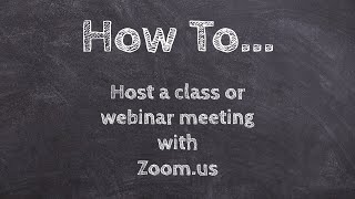 How to host a class or meeting with Zoom! www.zoom.us