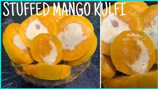 stuffed mango kulfi delhi style//स्टफ्ड मैंगो कुल्फी डेल्ही स्टाइल//juyal kitchen style