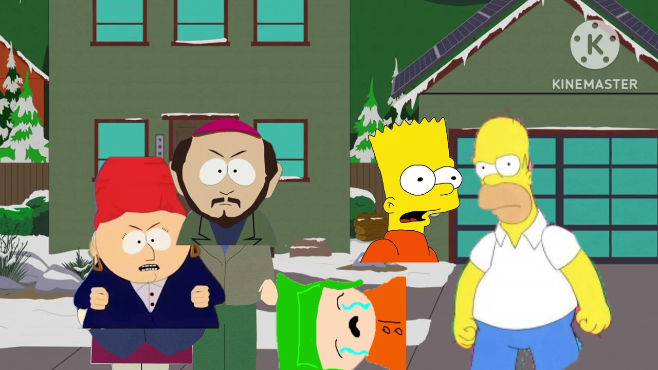 Bart Simpson Hits Kyle Broflovski with His Skateboard And Gets Grounded