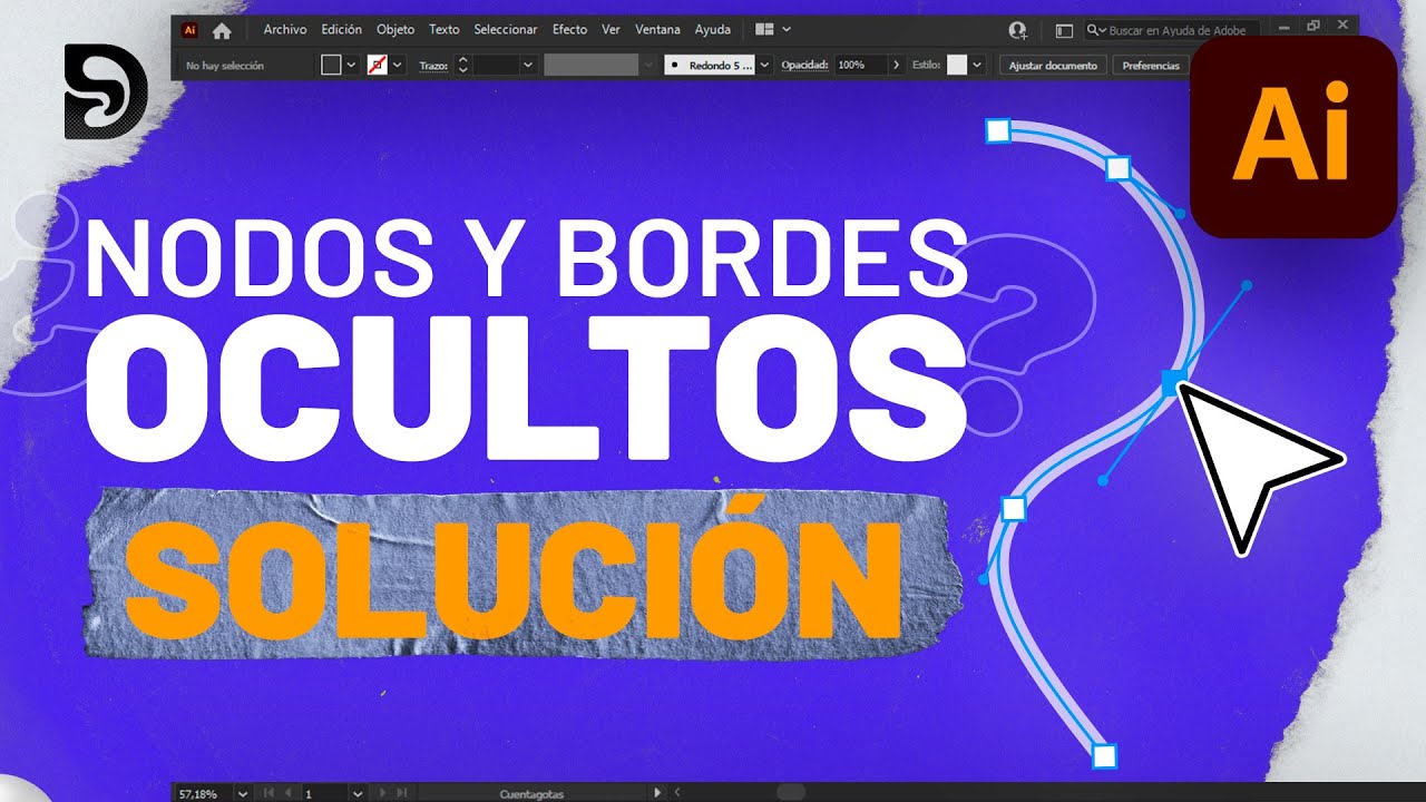 No Aparecen los Bordes, Puntos de Ancla y Nodos en Illustrator SOLUCIÓN