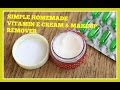 Simple homemade vitamin e cream  makeup remover diy
