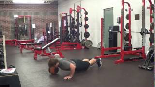 Explosive Med Ball Off Set Push Up