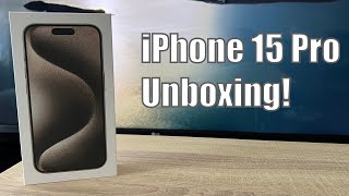 iPhone 15 Pro in Natural Titanium Unboxing! #unboxing