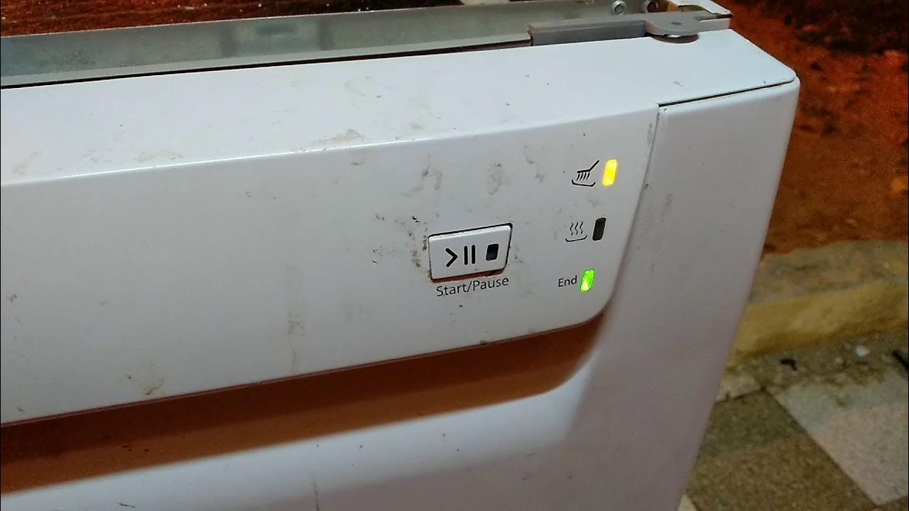 Problem in my dishwasher ariston flashing light YouTube