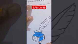 inkpot drawing#easydrawing#art#top#pencildrawing#shorts#inkpot#ink#pot#drawing#colorsdrawing