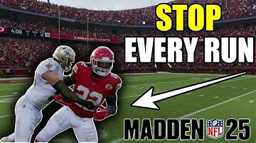 The BEST Run Defense To STOP EVERY Run In Madden 25!