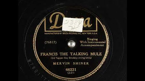 Francis the Talking Mule ~ Mervin Shiner (1950)