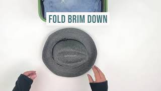 #packyourbags HOW TO PACK YOUR ROLLABLE FEDORA