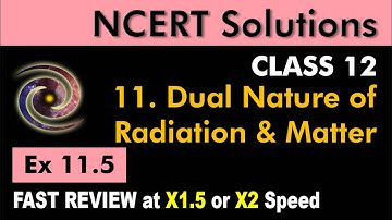 Class 12 Physics NCERT Solutions | Ex 11.5 Chapter 11 | Dual Nature of Radiation and Matter