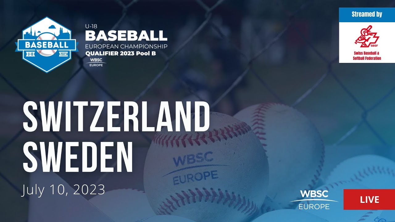 2 U-18 Baseball European Championship Qualifier SUI Switzerland VS Sweden 