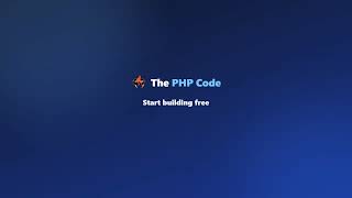 The PHP Code - CodeIgniter 4 - Web App generator