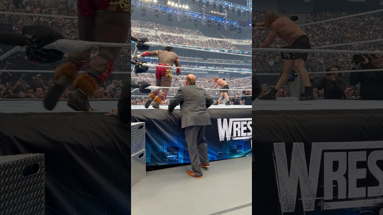 Paul Heyman Face reaction changes in a minutes When The Ruler Oba Femi beats Brock Lesnar