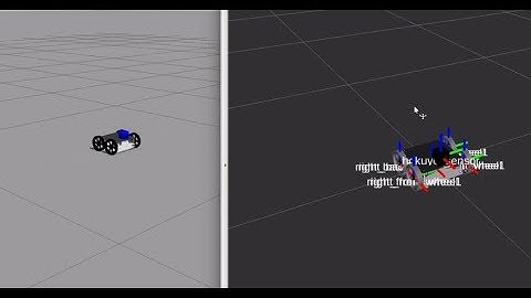 Differential Drive mobile robot ROS, Rviz & Gazebo