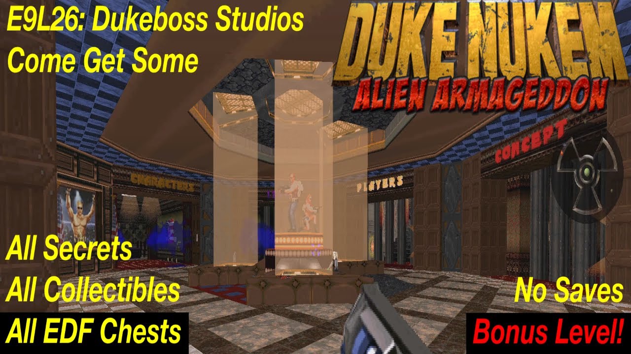 Duke Nukem: Alien Armageddon | Come Get Some, 100% | E9L26: Dukeboss Studios (Bonus Level)