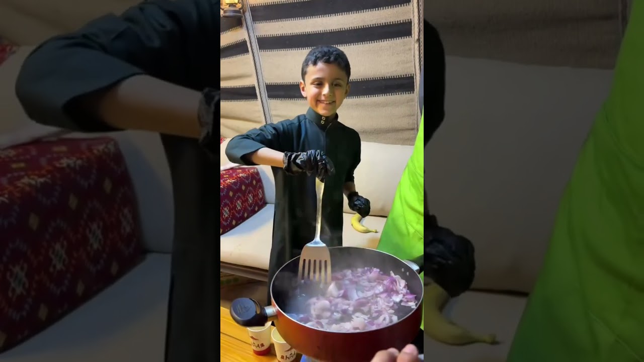 رجالنا الصغار ناموا في البر وكانوا قدّها 💪🏻⛺️