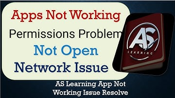 How To Fix AS Learning App not working | Loading Problem | Space Issue | Network & Permissions Issue