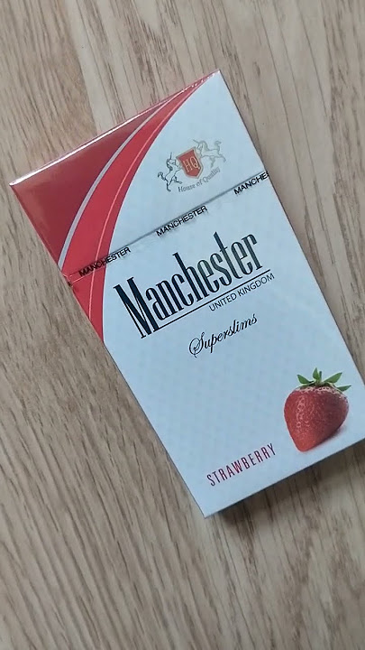 Manchester Superslims strawberry cigarettes