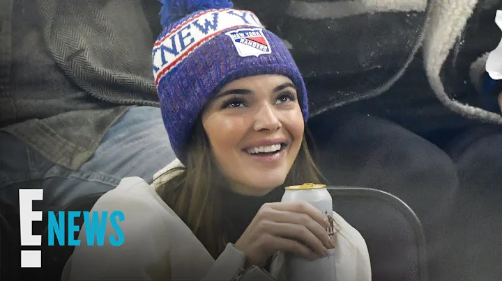 Watch Kendall Jenner Chug a Beer at Rangers Game |...