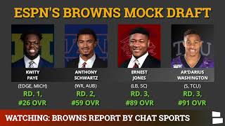 Cleveland Browns NFL Mock Draft By Todd McShay & Mel Kiper | 3 Rounds For 2021