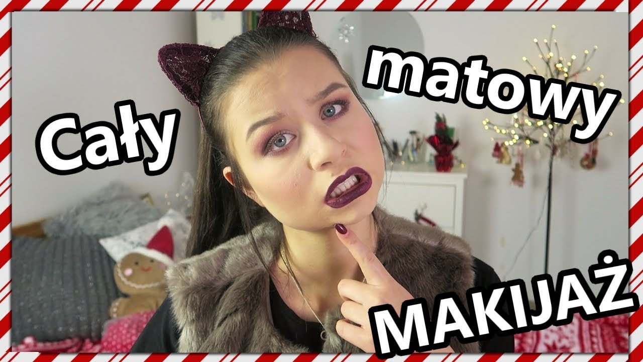 🎁 VLOGMAS #14 🎁 Cały makijaż MATOWYMI kosmetykami!