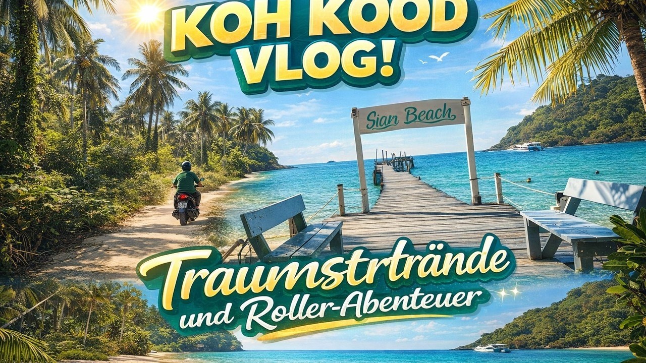 KOH KOOD VLOG 🇹🇭 Die SCHÖNSTEN Strände Thailands?! 🏝️ Roller Abenteuer im Paradies