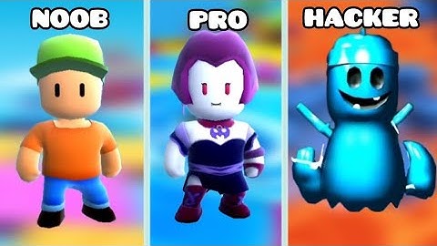 Noob Vs Pro Vs Hacker in Stumble Guys | Stumble Guys: Multiplayer Royale #stumbleguys