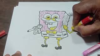 Coloring SpongeBob Squarepants Drawing GIANT Coloring Book Page Crayola  Crayons