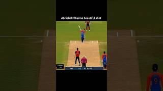 Abhishek Sharma beautiful shot 🥰 Real cricket 24 #shorts