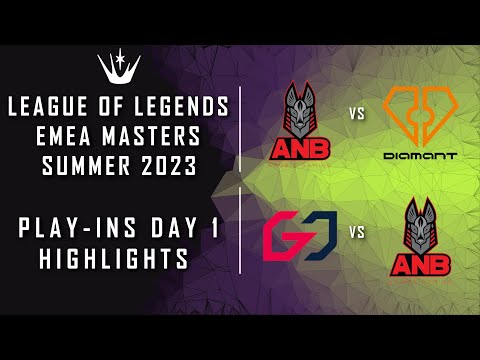 ANB vs DIA | GO vs ANB | EMEA Masters Summer 2023 | PLAY-INS DAY 1 HIGHLIGHTS | League of Legends