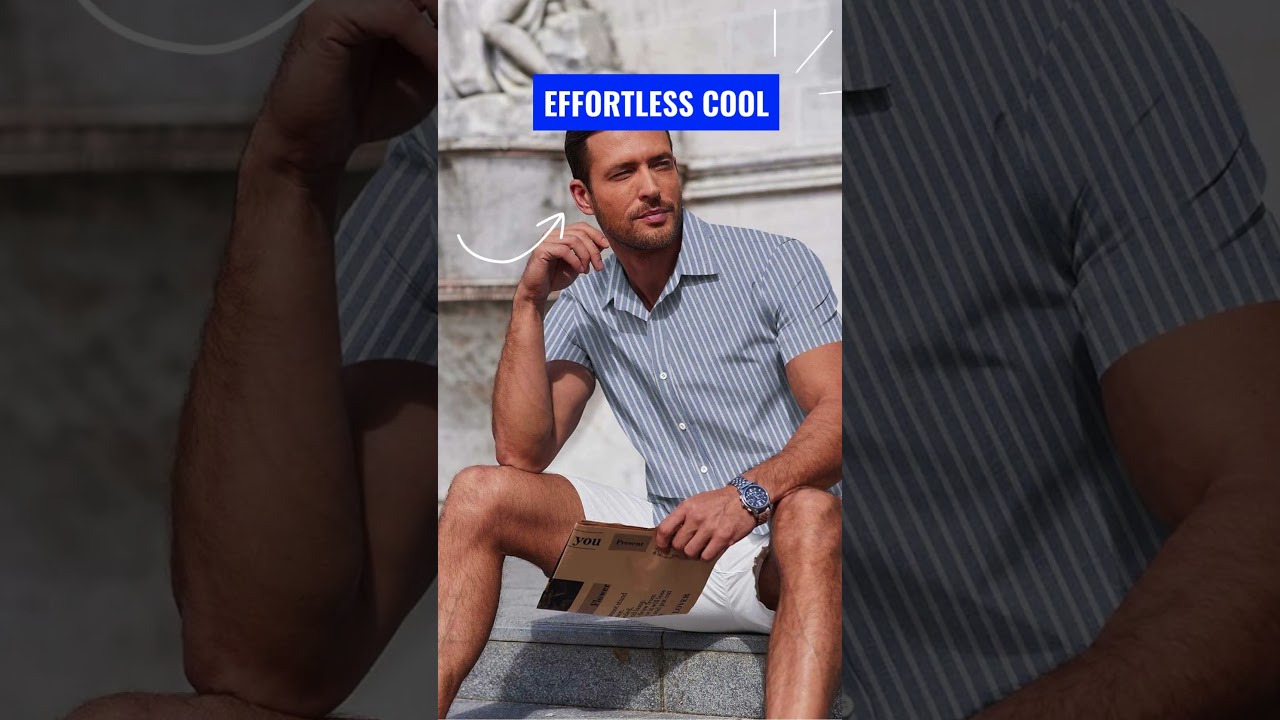 COOFANDY Men's Short Sleeve Button-Down Shirt: Review & Style Guide #amazonfinds
