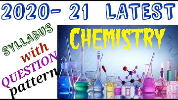 CLASS 11 CHEMISTRY SYLLABUS (LATEST 2020-2021)/QUESTION PATTERN/WEST BENGAL BOARD