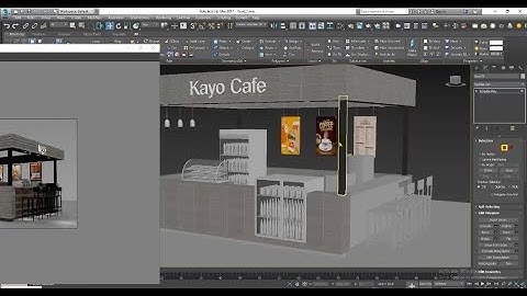 3DsMax Tutorials, Learn 3D Modeling a Food Stall from Scratch in 3dsmax ( Part 6)