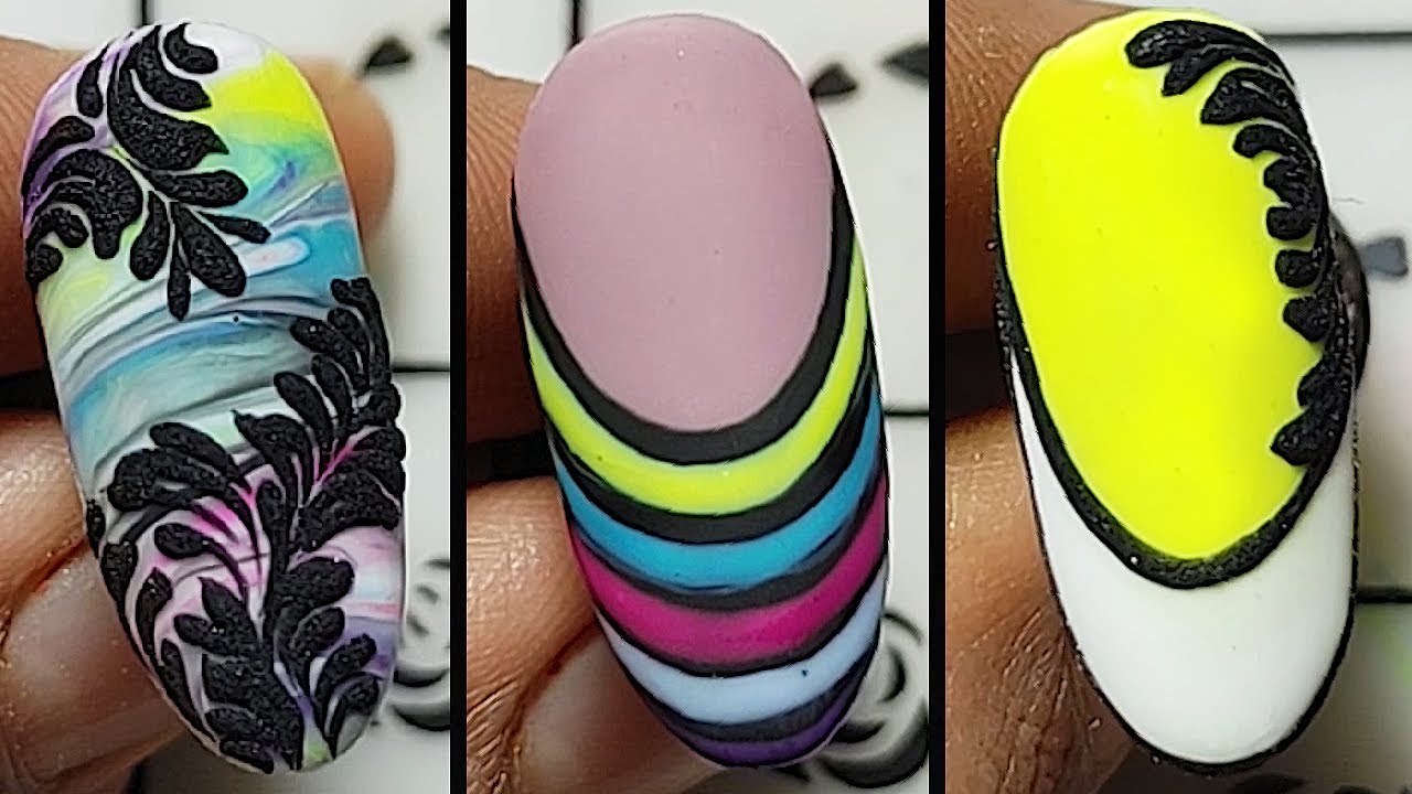 5 New Nail art designs | Creative & Easy nail art compilation 