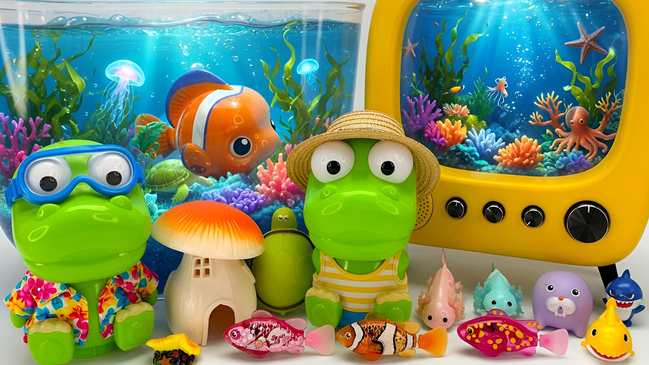 Toy ASMR] Satisfying Bathroom Pororo Playset & ZURU ROBO Alive