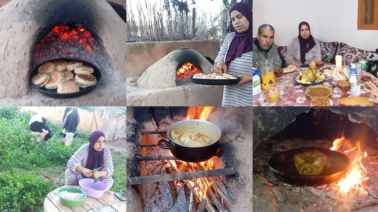 هذا هو الفطور اللي درت الوليداتي في هذه الطبيعه على هذا 🌱🥰الحطب ما شاء الله