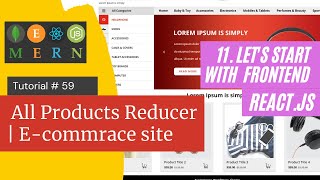 React js Tutorial # 59|  All Products Reducer | E-commrace site