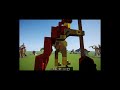 Minecraft  statue simple du Dieu Arès.