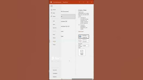 Convert PowerPoint Slides as Video File #powerpointtipsandtricks