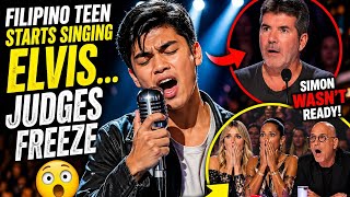 Filipino Teen Sings Elvis… Judges Left SPEECHLESS 😳 | Simon Didn’t Expect This