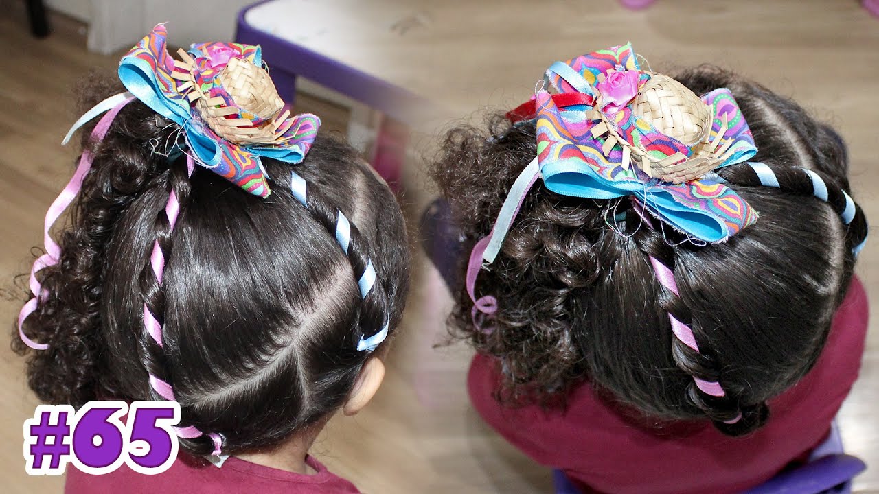 Penteados Infantis 2020: fotos, tutoriais, dicas  Penteado festa junina  infantil, Penteados infantis, Penteado infantil simples