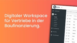 Der Digitale Workspace Für Finanzierungsvermittler In Der Baufinanzierung